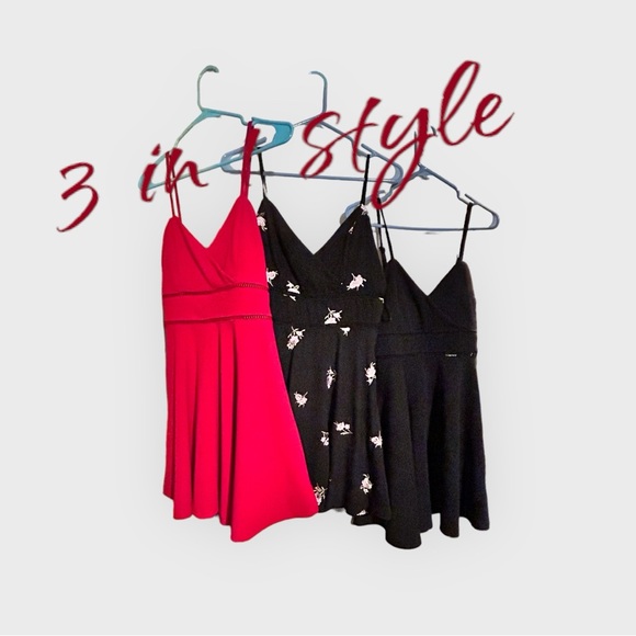 NWT Francesca's Styled Trim & Flare Dresses (3) - Picture 2 of 6